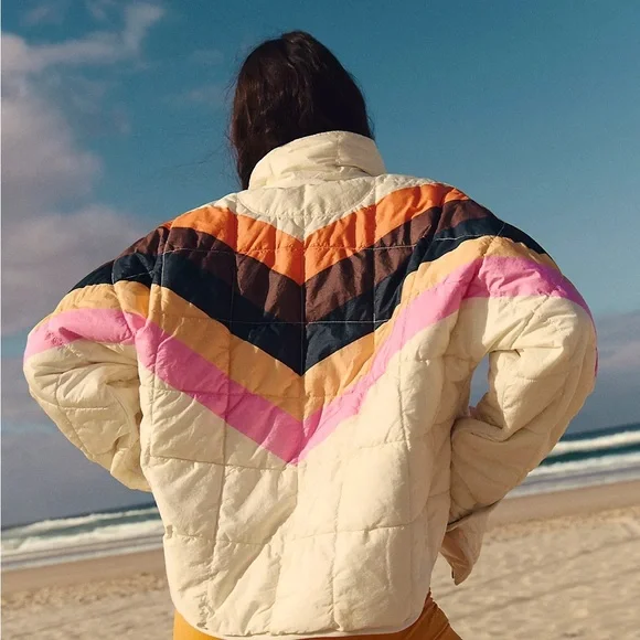 Free People Movement X Hatch Printed Chevron Jacket - Picture 2 of 10